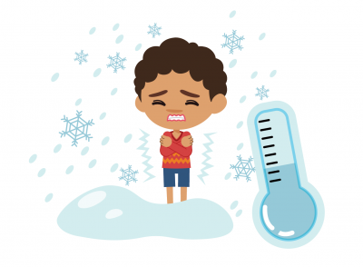 Cold illustration